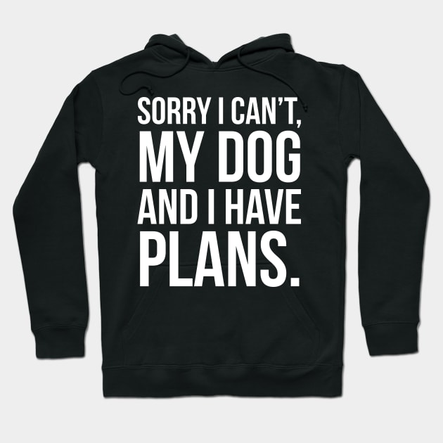 My Dog And I Have Plans Hoodie by evokearo